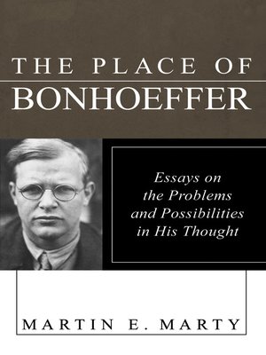 cover image of The Place of Bonhoeffer